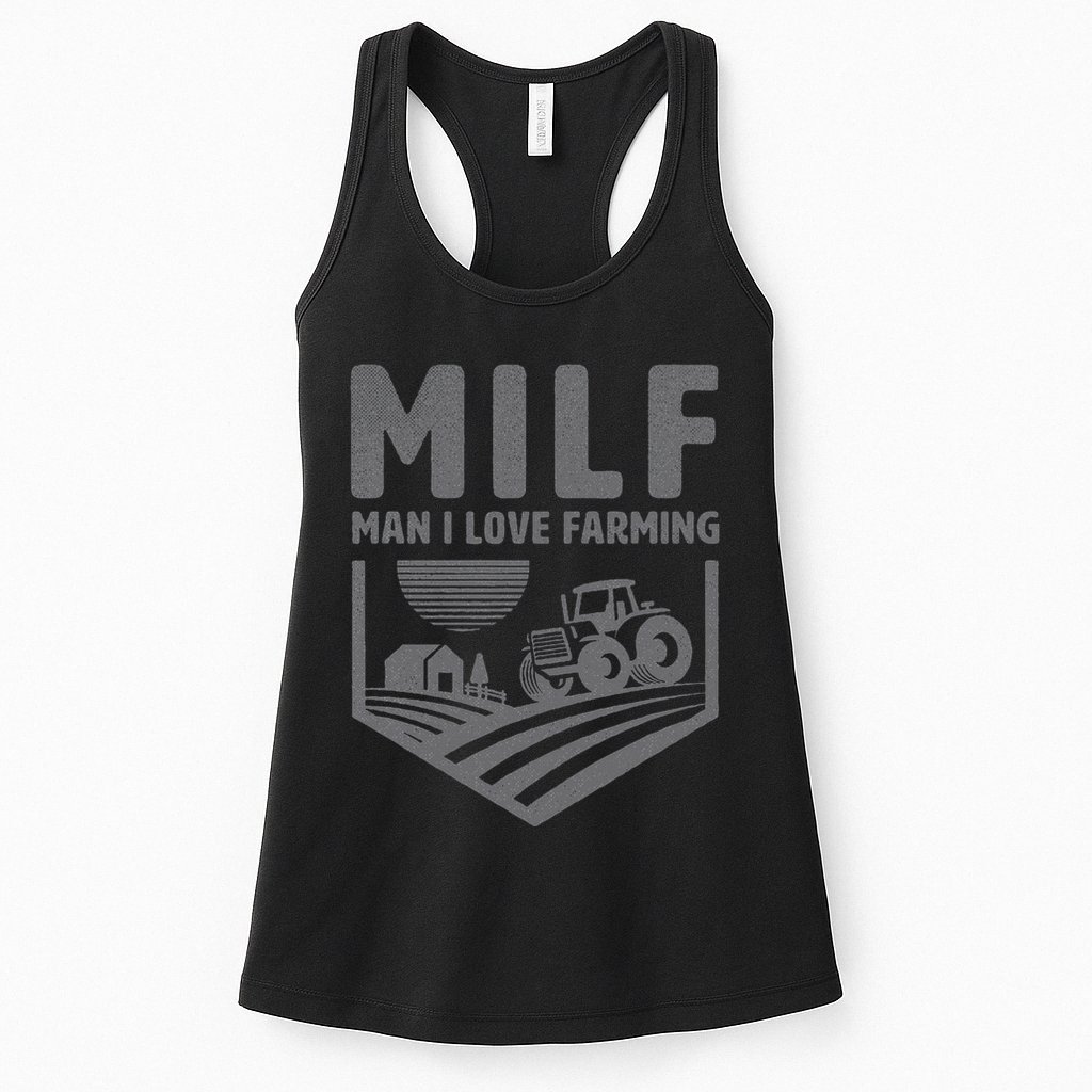 Funny Farm Dad Joke Farmer Mom Man I Love Farming Womens Tank Top