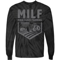 Funny Farm Dad Joke Farmer Mom Man I Love Farming Tie-Dye Long Sleeve Shirt