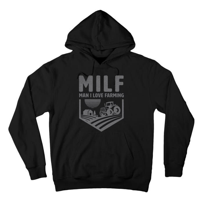 Funny Farm Dad Joke Farmer Mom Man I Love Farming Tall Hoodie