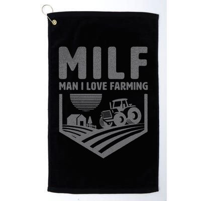 Funny Farm Dad Joke Farmer Mom Man I Love Farming Golf Towel