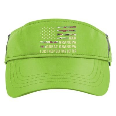 Funny Fathers Day Gift From Grand Dad Grandpa Great Grandpa Adult Drive Performance Visor