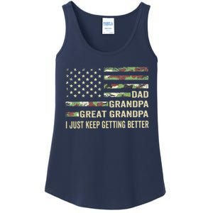 Funny Fathers Day Gift From Grand Dad Grandpa Great Grandpa Ladies Essential Tank