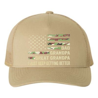 Funny Fathers Day Gift From Grand Dad Grandpa Great Grandpa Yupoong Adult 5-Panel Trucker Hat