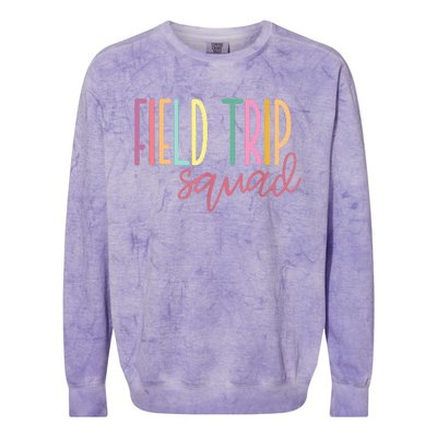 Field Fun Day Squad School Trip Vibes Colorblast Crewneck Sweatshirt