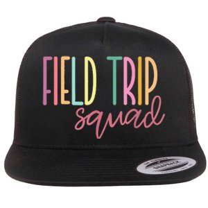 Field Fun Day Squad School Trip Vibes Flat Bill Trucker Hat