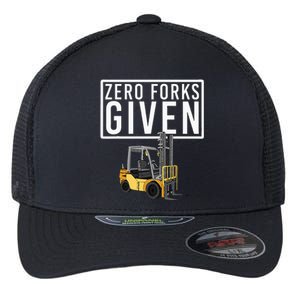 Funny Forklift Driver Art Forklift Operator Flexfit Unipanel Trucker Cap