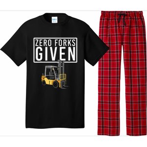 Funny Forklift Driver Art Forklift Operator Pajama Set