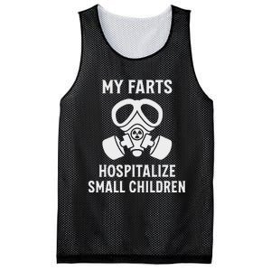 Funny Fart Dad Quote My Farts Hospitalize Small Children Mesh Reversible Basketball Jersey Tank