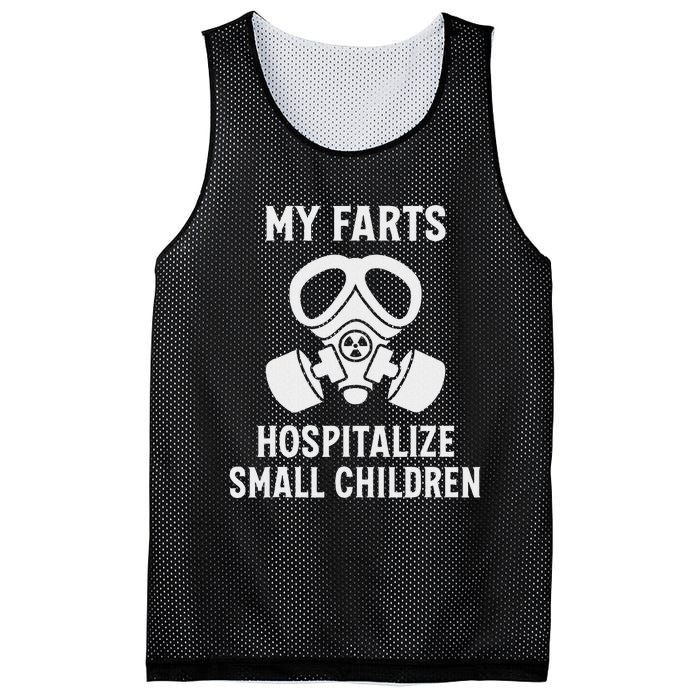 Funny Fart Dad Quote My Farts Hospitalize Small Children Mesh Reversible Basketball Jersey Tank