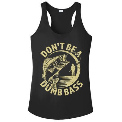 Funny Fishing – Don’T Be A Dumb Bass Ladies PosiCharge Competitor Racerback Tank