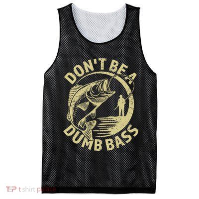 Funny Fishing – Don’T Be A Dumb Bass Mesh Reversible Basketball Jersey Tank
