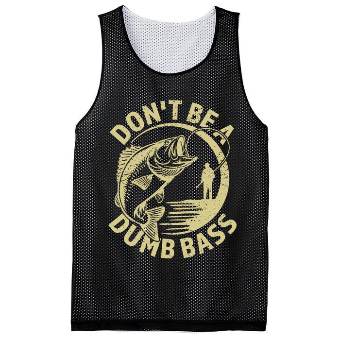 Funny Fishing – Don’T Be A Dumb Bass Mesh Reversible Basketball Jersey Tank