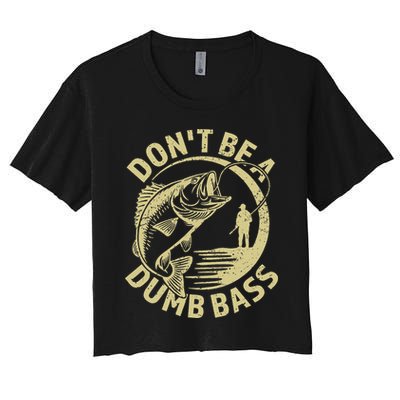 Funny Fishing – Don’T Be A Dumb Bass Crop Top