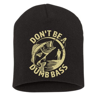 Funny Fishing – Don’T Be A Dumb Bass Short Acrylic Beanie