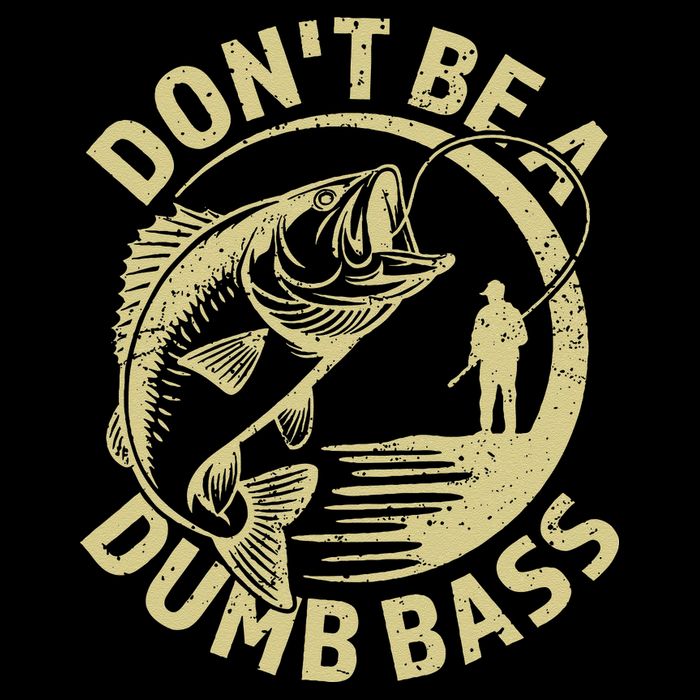 Funny Fishing – Don’T Be A Dumb Bass Short Acrylic Beanie
