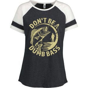 Funny Fishing – Don’T Be A Dumb Bass Enza Ladies Jersey Colorblock Tee