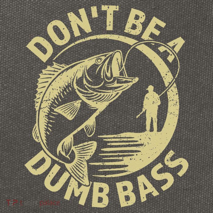 Funny Fishing – Don’T Be A Dumb Bass Cotton Canvas Backpack