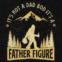 Funny Father's Day It's Not a Dad Bod It's a Father Figure Ladies PosiCharge Tri-Blend Wicking Tank