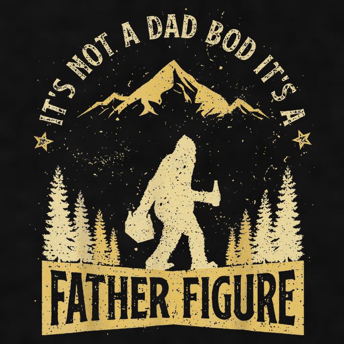 Funny Father's Day It's Not a Dad Bod It's a Father Figure Ladies PosiCharge Tri-Blend Wicking Tank