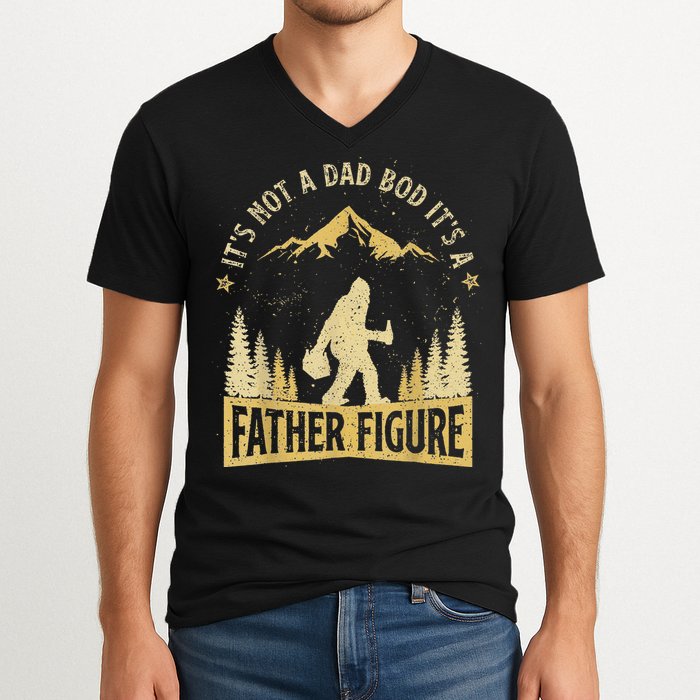 Funny Father's Day It's Not a Dad Bod It's a Father Figure V-Neck T-Shirt