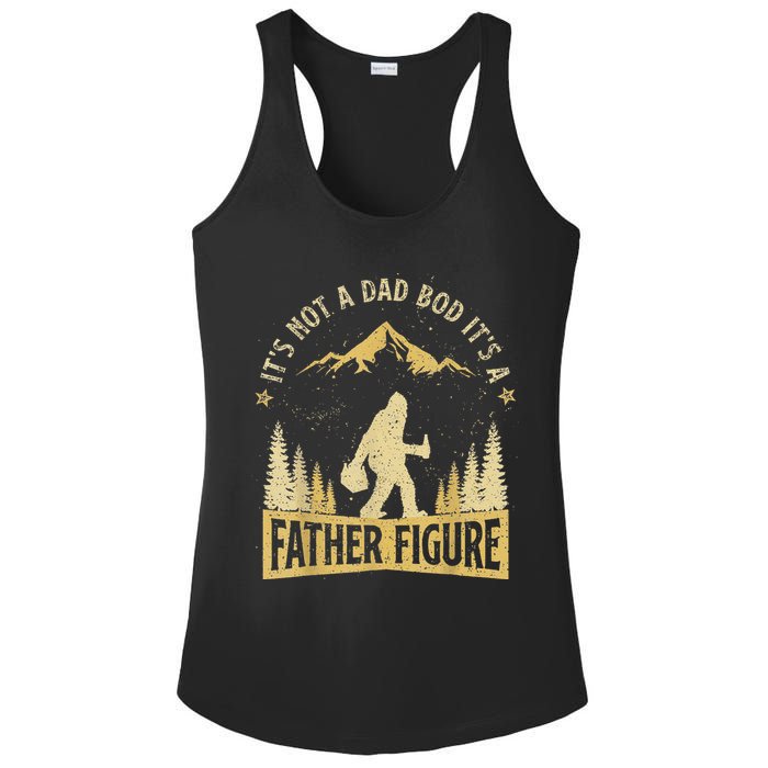 Funny Father's Day It's Not a Dad Bod It's a Father Figure Ladies PosiCharge Competitor Racerback Tank