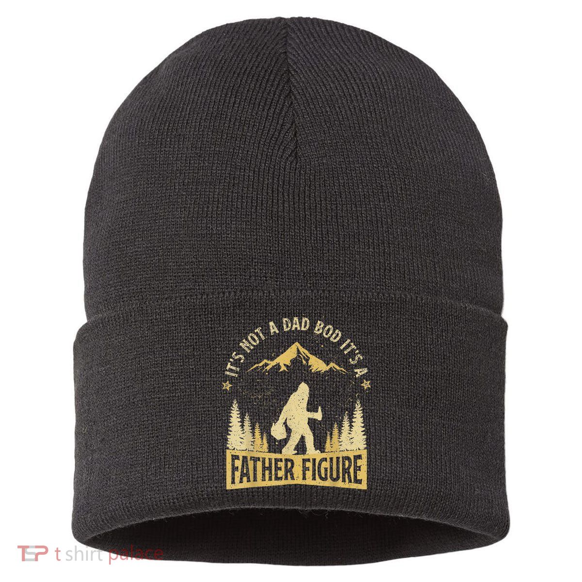 Funny Father's Day It's Not a Dad Bod It's a Father Figure Sustainable Knit Beanie