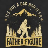 Funny Father's Day It's Not a Dad Bod It's a Father Figure 25L Jumbo Tote
