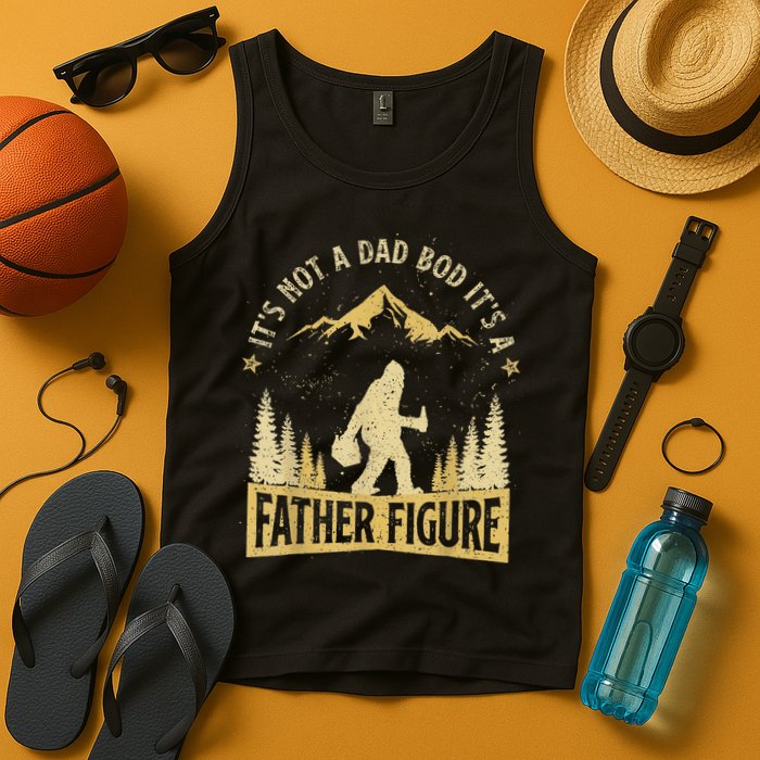 Funny Father's Day It's Not a Dad Bod It's a Father Figure Tank Top