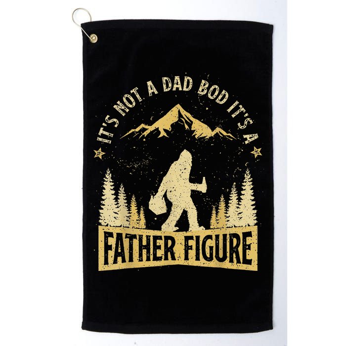 Funny Father's Day It's Not a Dad Bod It's a Father Figure Golf Towel