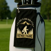 Funny Father's Day It's Not a Dad Bod It's a Father Figure Golf Towel