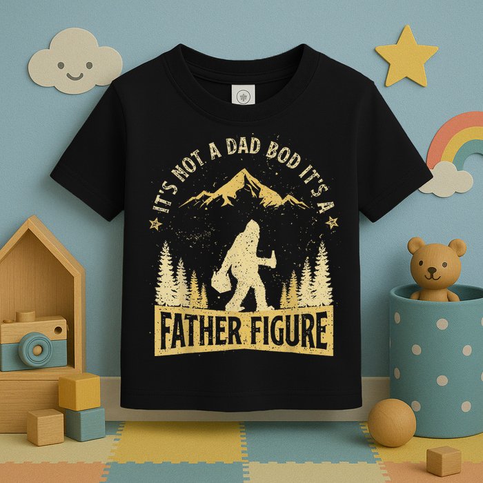 Funny Father's Day It's Not a Dad Bod It's a Father Figure Toddler T-Shirt