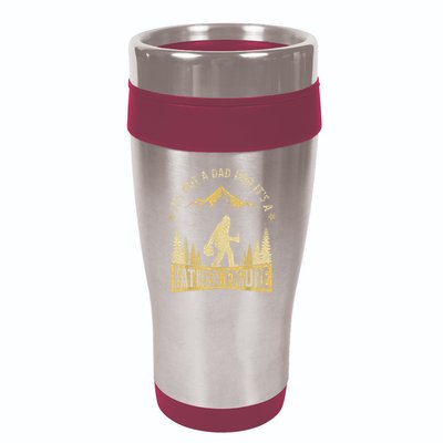 Funny Father's Day It's Not a Dad Bod It's a Father Figure 16oz Travel Tumbler