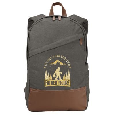 Funny Father's Day It's Not a Dad Bod It's a Father Figure Cotton Canvas Backpack