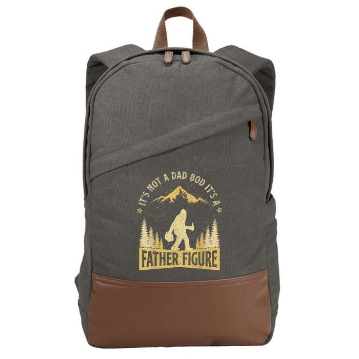 Funny Father's Day It's Not a Dad Bod It's a Father Figure Cotton Canvas Backpack