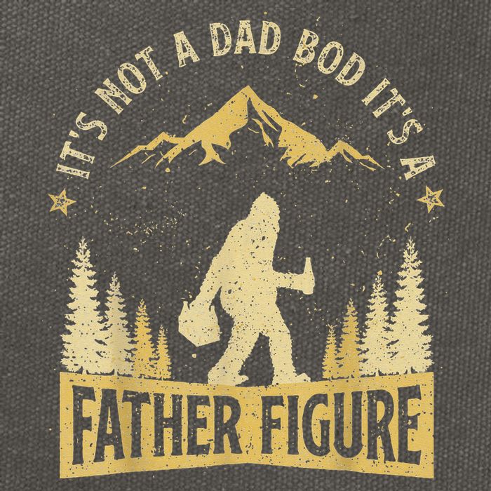 Funny Father's Day It's Not a Dad Bod It's a Father Figure Cotton Canvas Backpack
