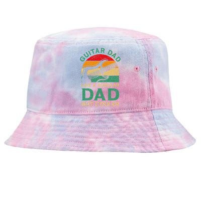 Funny Fathers Day Guitar Dad For Guitarist Music Lover Dad Tie-Dyed Bucket Hat