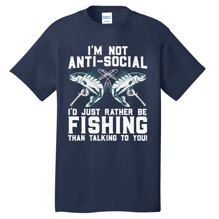 Funny Fishing Design For  Wo Fisherman Fishing Lover Tall T-Shirt