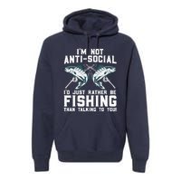 Funny Fishing Design For  Wo Fisherman Fishing Lover Premium Hoodie