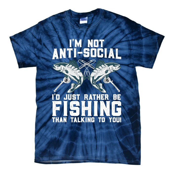 Funny Fishing Design For  Wo Fisherman Fishing Lover Tie-Dye T-Shirt