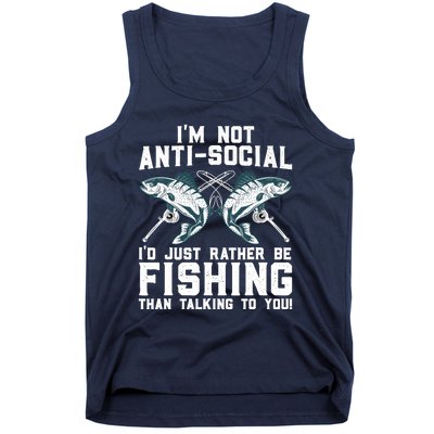 Funny Fishing Design For  Wo Fisherman Fishing Lover Tank Top