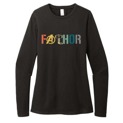 Fathor Father's Day Gift Viking Fathor Hero Womens CVC Long Sleeve Shirt