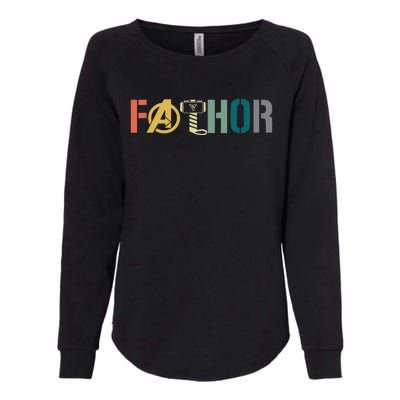 Fathor Father's Day Gift Viking Fathor Hero Womens California Wash Sweatshirt