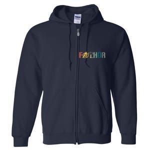 Fathor Father's Day Gift Viking Fathor Hero Full Zip Hoodie