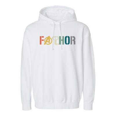 Fathor Father's Day Gift Viking Fathor Hero Garment-Dyed Fleece Hoodie