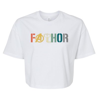 Fathor Father's Day Gift Viking Fathor Hero Bella+Canvas Jersey Crop Tee