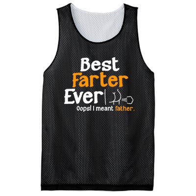 Funny Fathers Day Dad Best Farter Ever I Mean Father Mesh Reversible Basketball Jersey Tank