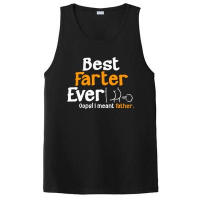 Funny Fathers Day Dad Best Farter Ever I Mean Father PosiCharge Competitor Tank