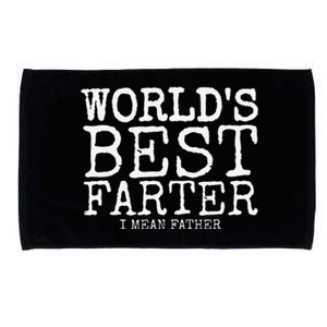 Funny Fathers Day Gifts Worlds Best Farter I Mean Microfiber Hand Towel