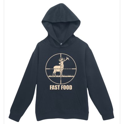 Fast Food Deer Funny Hunting For Hunters Meaningful Gift Urban Pullover Hoodie