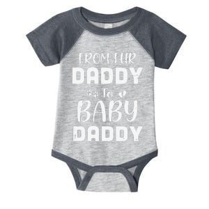 From Fur Daddy To Baby Daddy Dog Dad Fathers Pregnancy Infant Baby Jersey Bodysuit